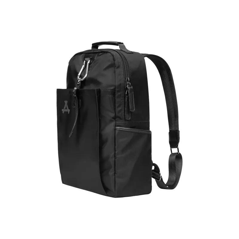 KONADCT Nylon Fabric Backpack Large Size Unisex Black-1