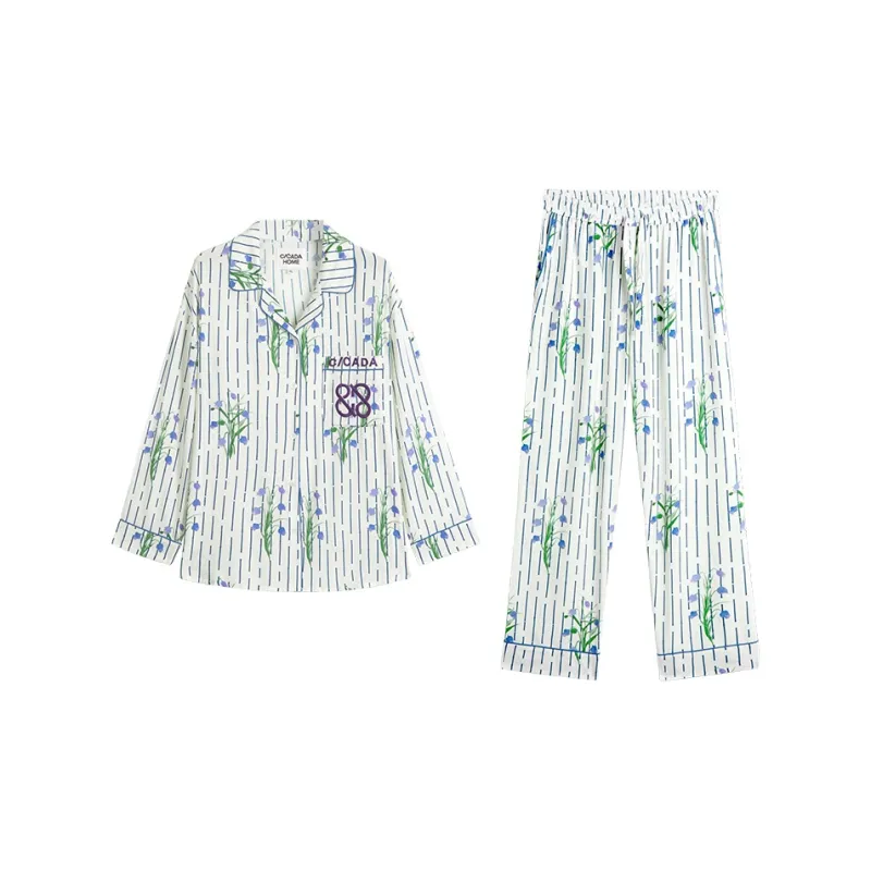CICADAHOME Pajama Set Women's White-1