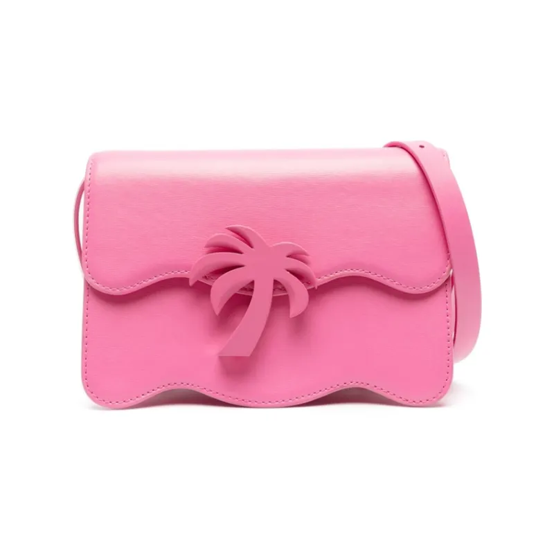 PALM ANGELS Calfskin Shoulder Bag Crossbody Bag Regular Women's Pink-0