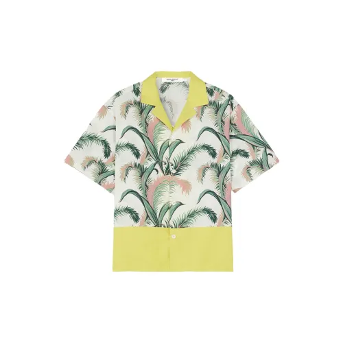 Maison Kitsune Shirts Men Yellow