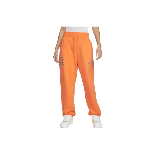 Nike Knitted Sweatpants Women's Orange Red