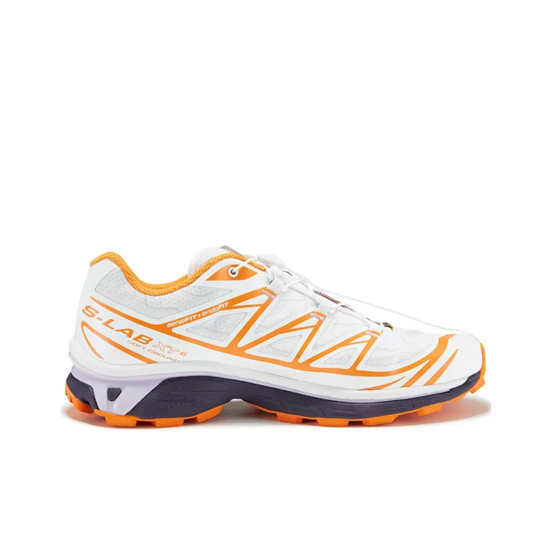 Salomon X KOLON SPORT Running Shoes Unisex Low Top Orange/Purple/White-1