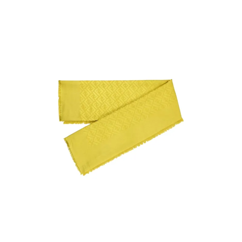 FENDI Knit Scarves Women's Yellow-1