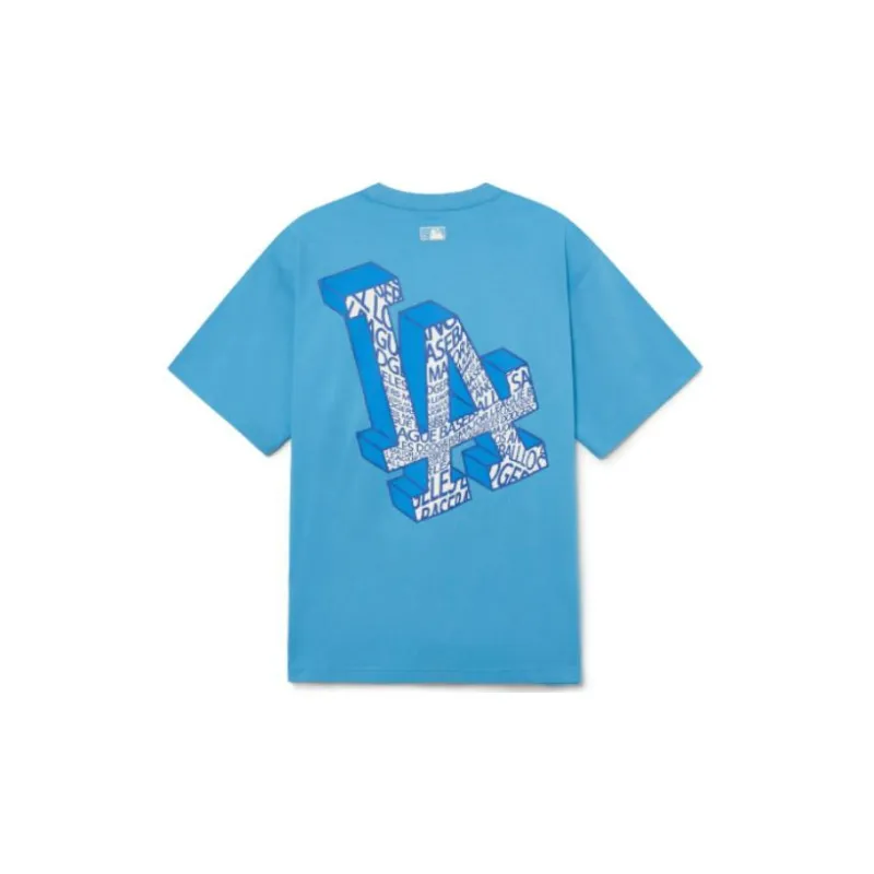 MLB SS23 Drop Shoulder Sleeve T Shirt Unisex Light Blue-1