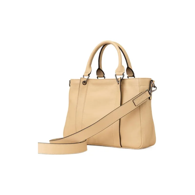LONGCHAMP 3D Calfskin With Sheepskin Accents Shoulder Bag Crossbody Bag Handbag Medium Size Women's Light Brown-1