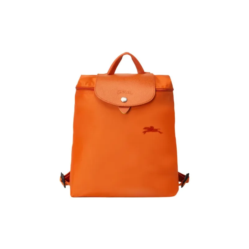 LONGCHAMP Le Pliage Green Cow Leather Backpack Women's Carrot-0
