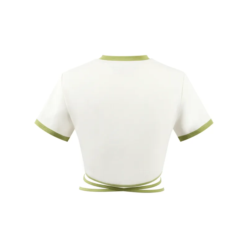 Valeria Obbaco Valeria Obbaco Fun Series Crop Tops Women's White-1