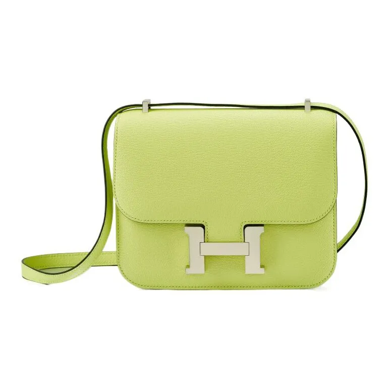 HERMES Constance Goatskin Crossbody Bag Mini Women's 9R Yellow Bud-0