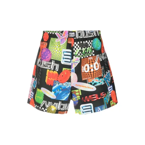 AMBUSH Graphic-print Elasticated-waistband Shorts