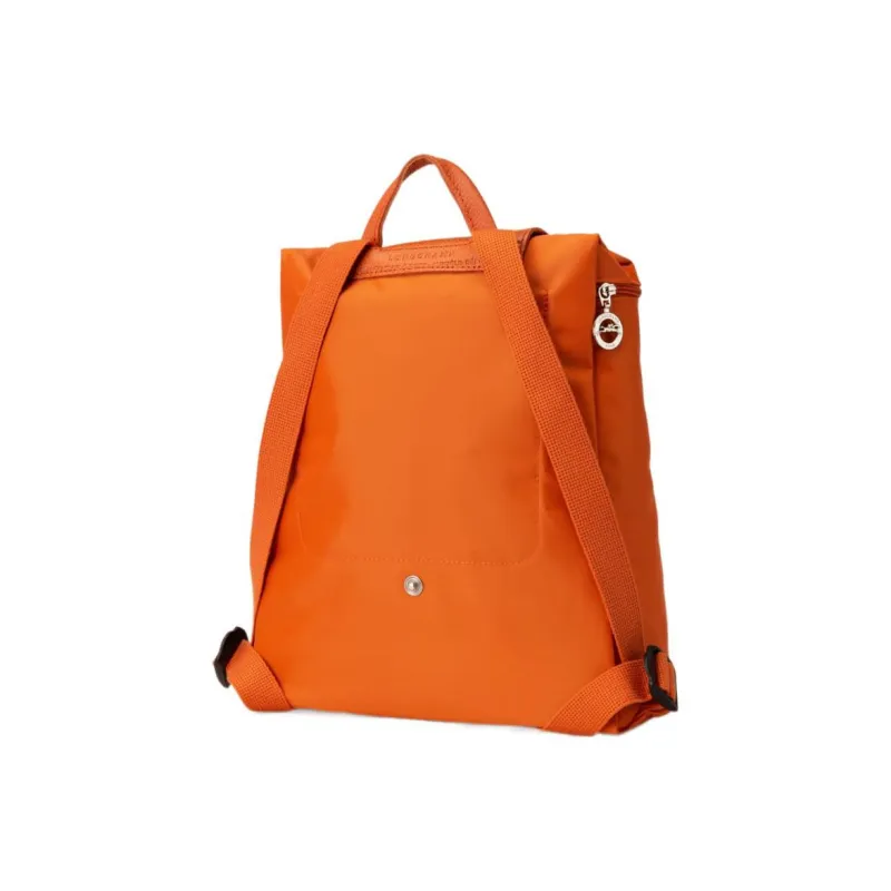 LONGCHAMP Le Pliage Green Cow Leather Backpack Women's Carrot-1