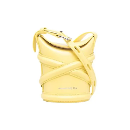 Alexander 32-33p Calfskin Bucket Bags Crossbody Bag Shoulder Bag Women's Light Yellow