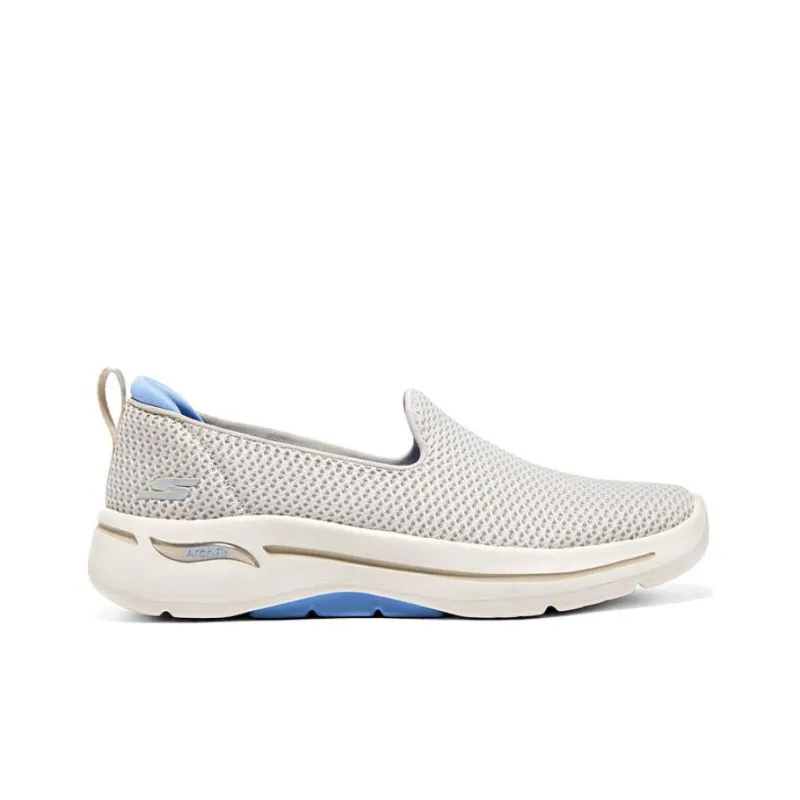 Skechers Go Walk Arch Fit Wear Resistant Breathable Cushing Impact Resistant Low Top Casual Shoes Women's Gray Blue-1