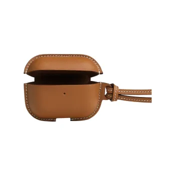 HERMES Swift Leather AirPods Pro Protective Case Earphone Case Unisex 37 Gold