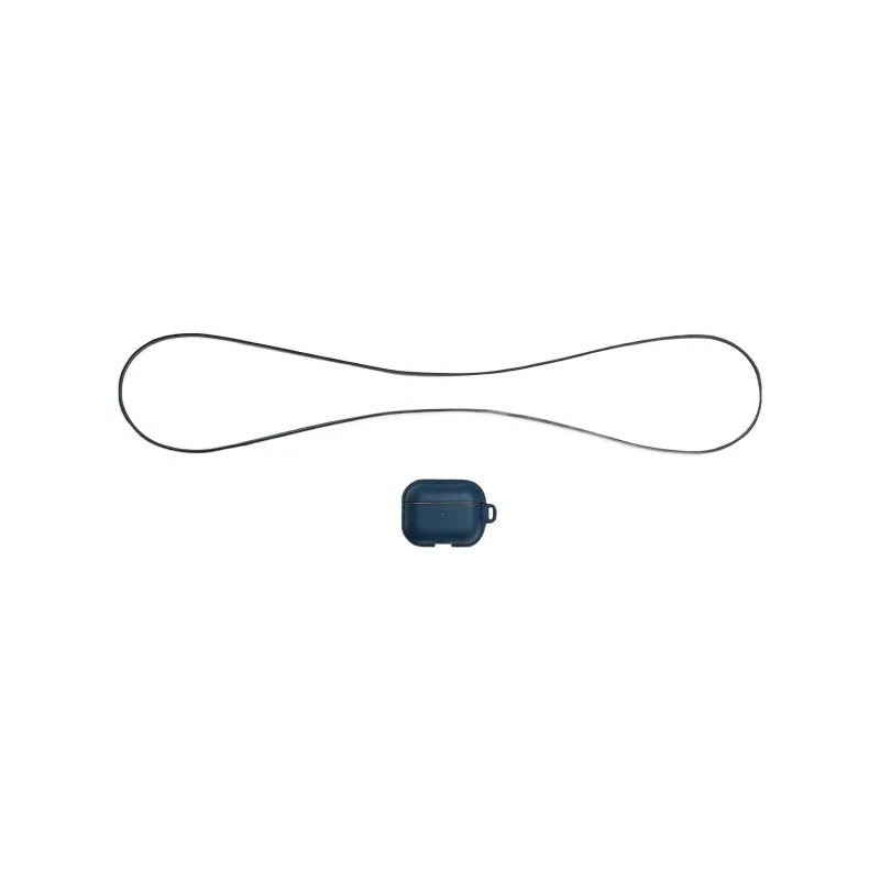 HERMES Swift Leather AirPods Pro Protective Case Earphone Case Unisex 7U Navy Navy-5