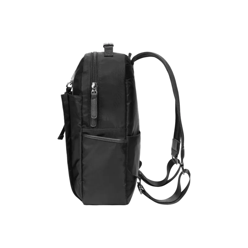 KONADCT Nylon Fabric Backpack Large Size Unisex Black-2