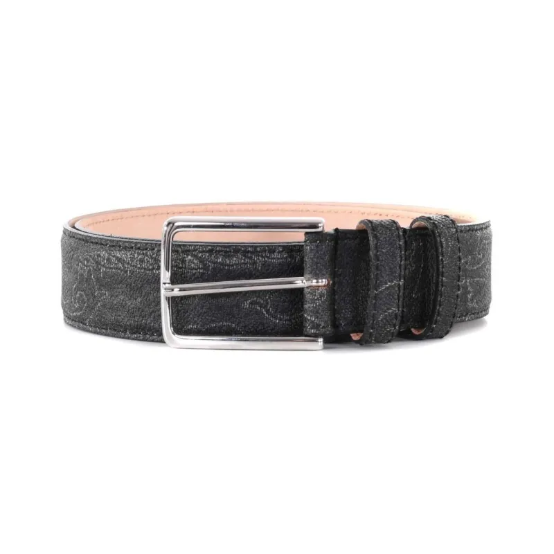 ETRO Leather Belts Men Gray-0