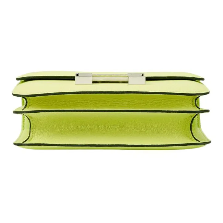 HERMES Constance Goatskin Crossbody Bag Mini Women's 9R Yellow Bud-4