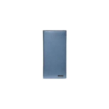 COACH Breast Grained Leather Clutches Card Holder Wallet Small Size Women's Blue