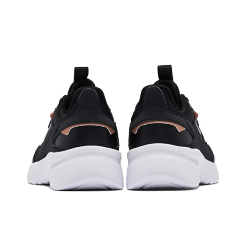 QIAODAN Slip Resistant Breathable Low Top Running Shoes Women's Black-3