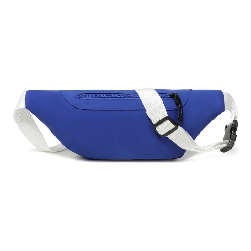 NOMK Oxford Workwear Bag, Dumpling Bag, Backpack, Shoulder Bag, Crossbody Bag, Fanny Pack Unisex White/Blue/Black-20