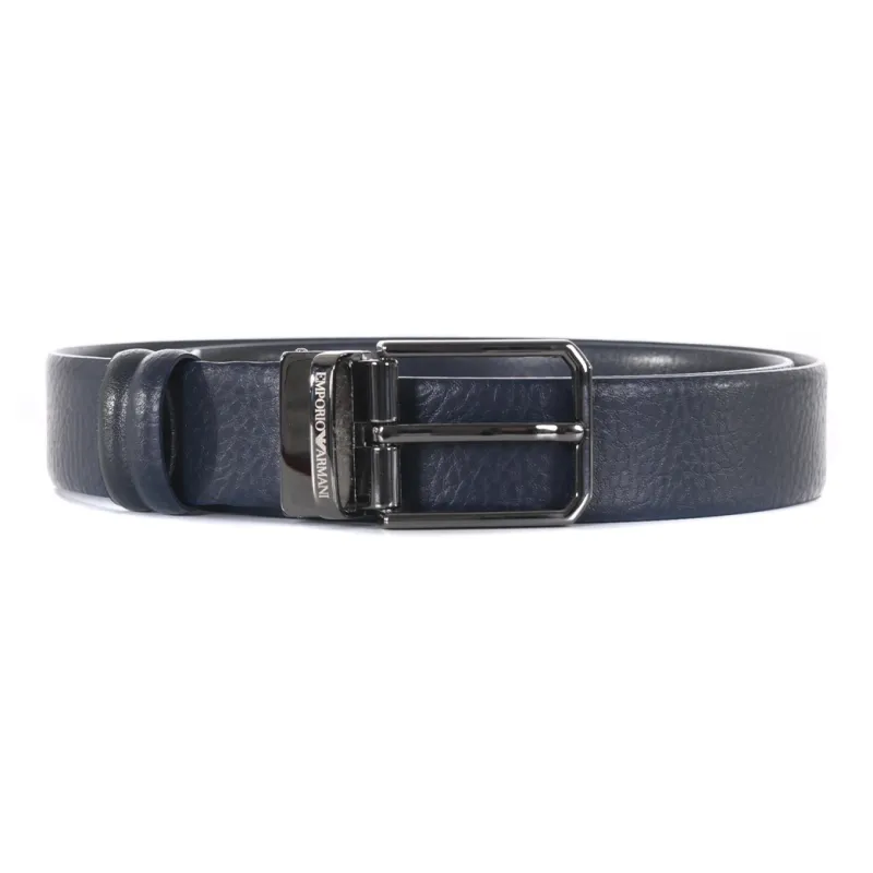EMPORIO ARMANI Leather Belts Men Blue-0