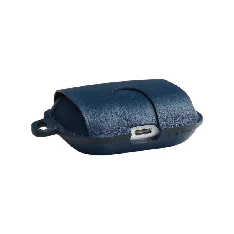 HERMES Swift Leather AirPods Pro Protective Case Earphone Case Unisex 7U Navy Navy-1