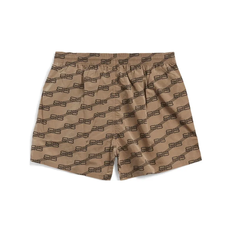 Balenciaga SS23 Casual Shorts Regular Fit Men's Brown-1