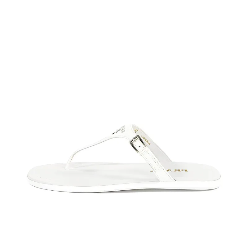PRADA Odor Resistant Flip Flops Women's White-0