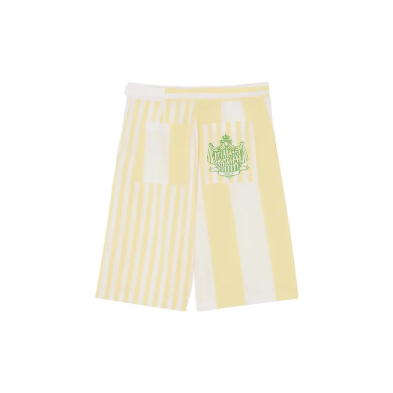 Maison Kitsune Casual Shorts Men Lemon-1