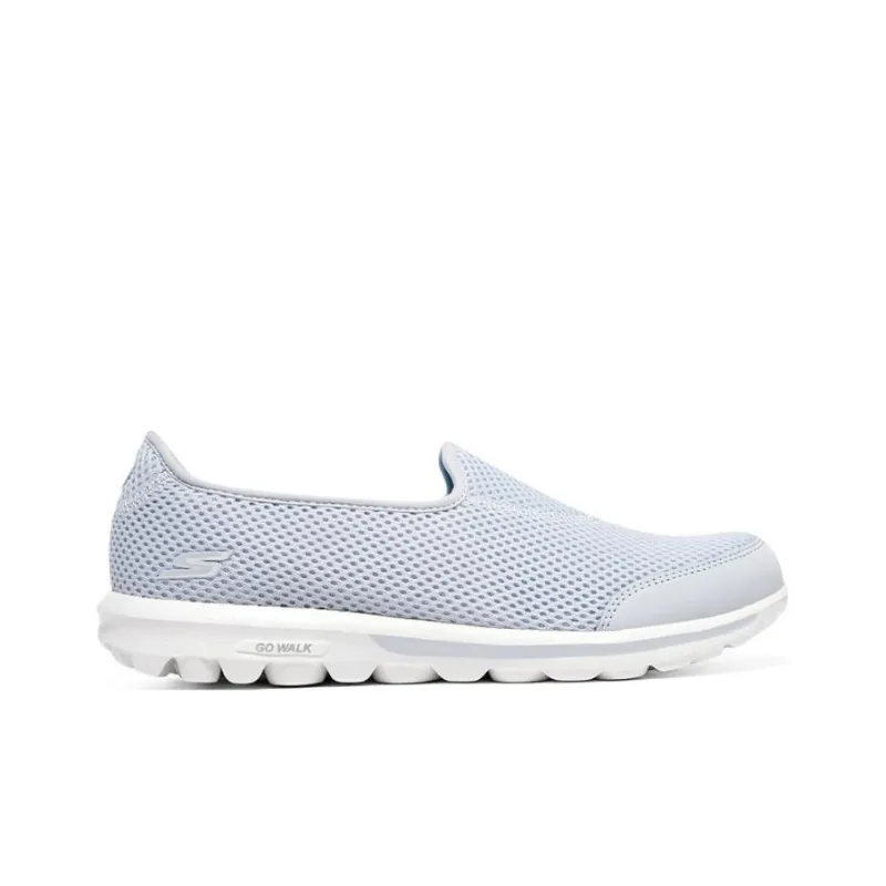 Skechers GO WALK Ma Cushioning Wear-Resistant Breathable Quick Dry Lightweight Low-Top Casual Shoes Women's Gray Blue-1