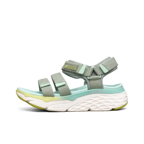 Skechers Max Cushioning Beach Sandals Women's Green/Yellow