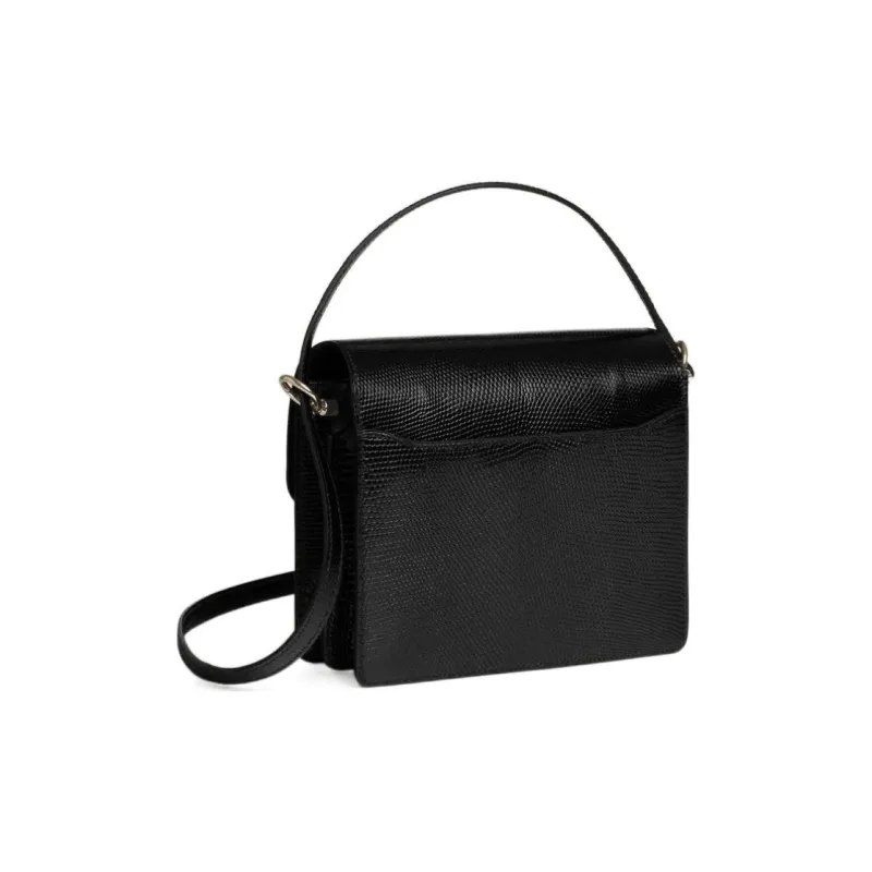 HERMES Roulis Niloticus Leather Pig Nose Bag Crossbody Bag Mini Women's 89 Noir Black-3