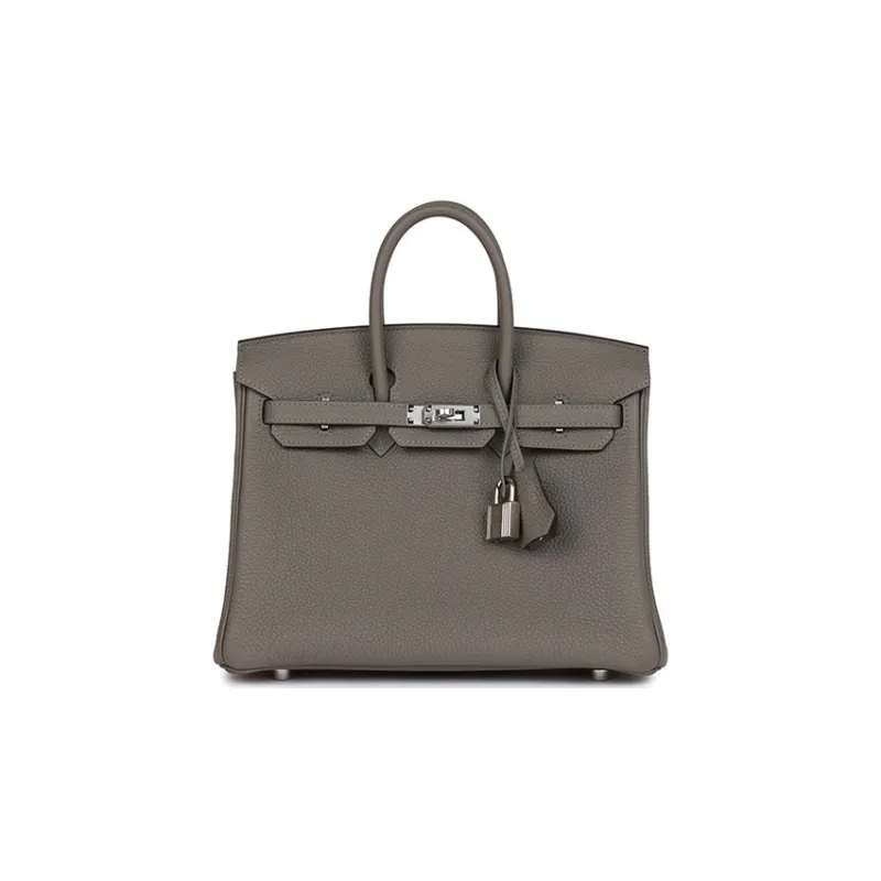 HERMES Birkin Togo Calfskin Birkin Bag Handbag Regular Women's 0L Grismeyer Rain Cloud Gray-0