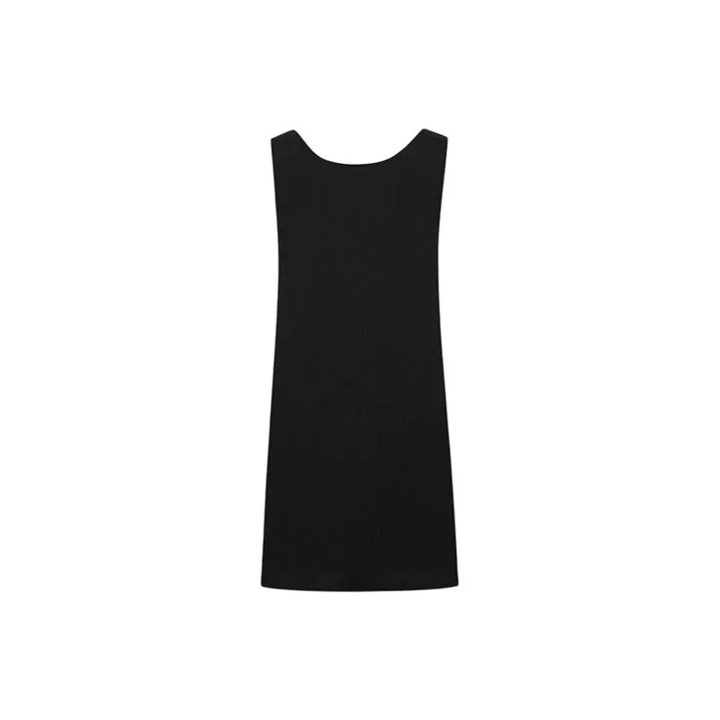 MEIYANG Sleeveless Dresses Women's Black-1