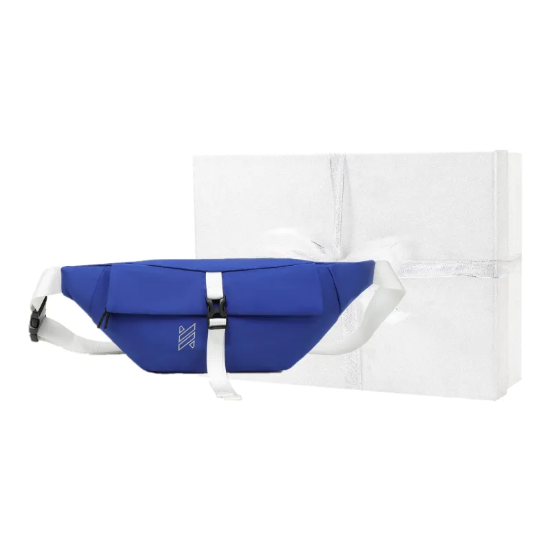 NOMK Oxford Workwear Bag, Dumpling Bag, Backpack, Shoulder Bag, Crossbody Bag, Fanny Pack Unisex White/Blue/Black-23
