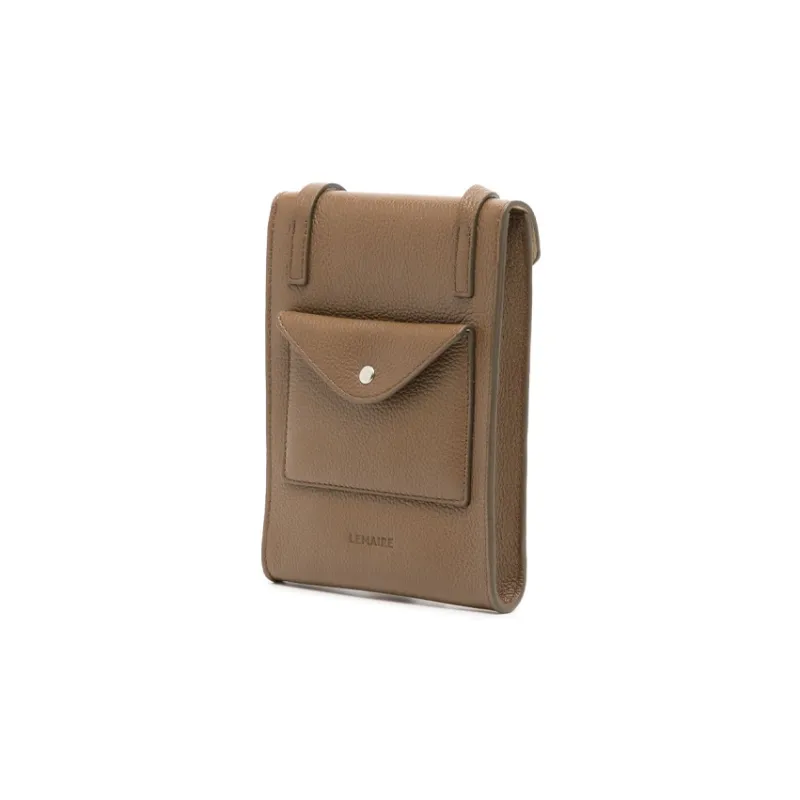 Lemaire Cow Leather Messenger Bag, Crossbody Bag, Shoulder Bag Women's Olive Brown-1