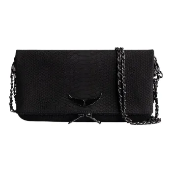 Zadig & Voltaire Logo Plaque Embossed Shoulder Bag