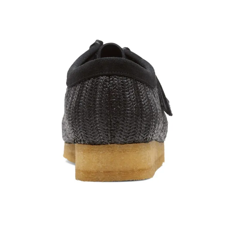 Clarks Originals Wallabee Black Raffia Txt-4