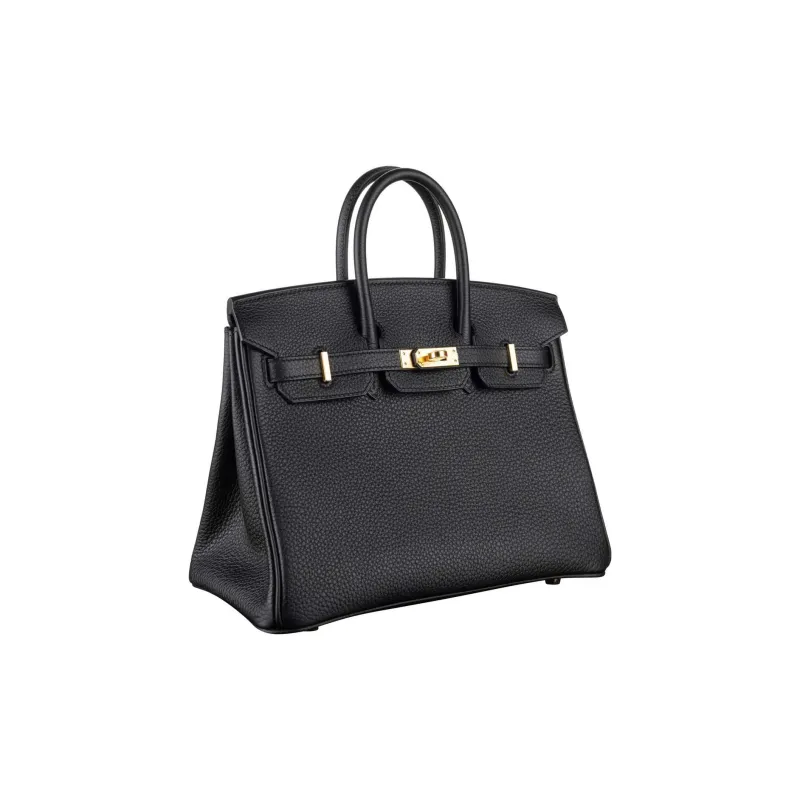HERMES Birkin Leather Handbag Women's Black-1