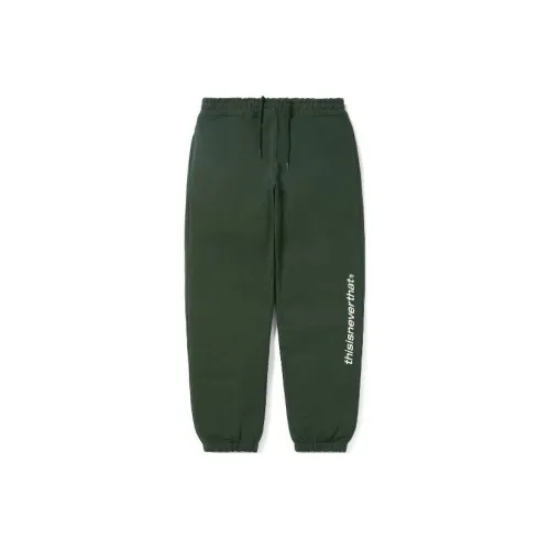 Thisisneverthat Knitted Sweatpants Men Forest Green