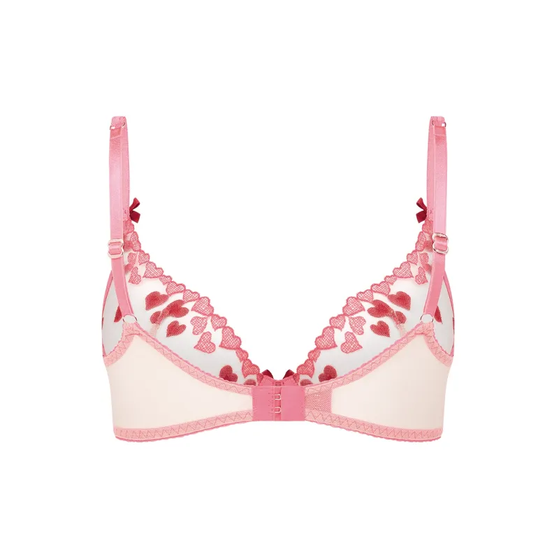 Agent Provocateur Heart-pattern Sheer Bra-1