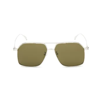 Alexander McQueen Geometric Frame Sunglasses