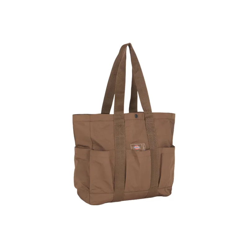 Dickies Pop Collaboration Nylon Tote Bag Shopping Bag Shoulder Bag Handbag Men's Chocolate Brown-0