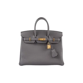 HERMES Birkin Togo Calfskin Birkin Bag Handbags Women's 0L Grismeyer Cumulus Gray