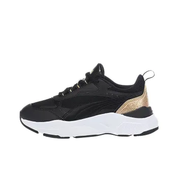 PUMA Cassia 'Distressed   Black Team Gold' Women's