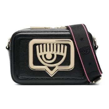 CHIARA FERRAGNI Logo Plaque Zipped Shoulder Bag