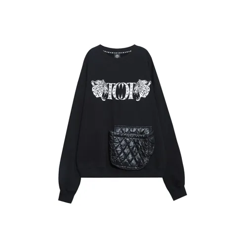 TCH Sweatshirts Unisex Black Base With Silver Logo