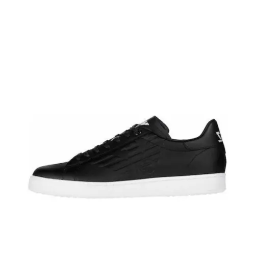 EMPORIO ARMANI EA7 Skateboard Shoes Unisex Low-Top Black