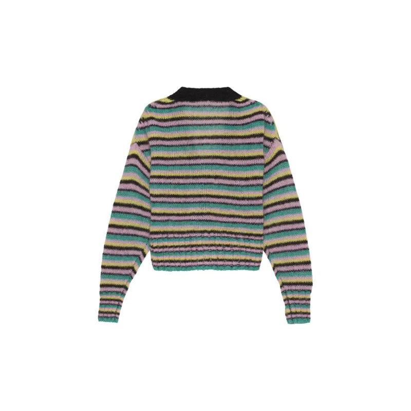 GANNI SS23 Knitted Fabric Cardigan Women's Multicolor-1