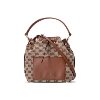 MICHAEL KORS Maeve Cotton Bucket Bags Shoulder Bag Crossbody Bag Handbag Women's Brown